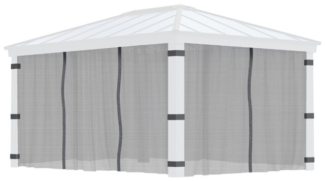 Palram Canopia Dallas 4 Piece Gazebo Netting Set 12 x 16ft - image 1