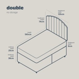 Silentnight Middleton Double Comfort Divan Bed - Pink - thumbnail 2