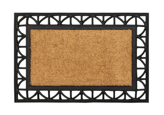 Argos Home Traditional Natural & Black  Doormat - image 1
