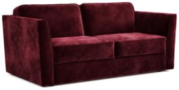 Jay-Be Elegance Velvet 3 Seater Sofa Bed - Burgundy - thumbnail 1