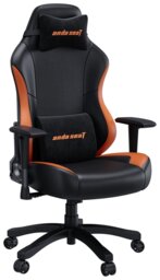 Anda seat Luna Large Office Gaming Chair - Black & Orange - thumbnail 2