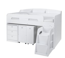 Habitat Ultimate Storage Mid Sleeper Bed Frame - White - thumbnail 2