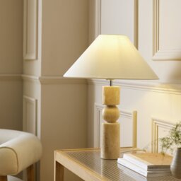 Habitat Travertine Table Lamp - Natural - thumbnail 2