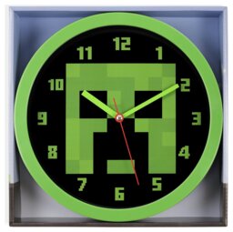 Minecraft Kids Wall Clock - Green - thumbnail 2