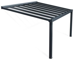 Palram Canopia Stockholm 3.4 x 5.2m Patio Cover Grey Clear - thumbnail 1