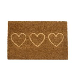 Argos Home Hearts Debossed Coir Mat - 40x60cm