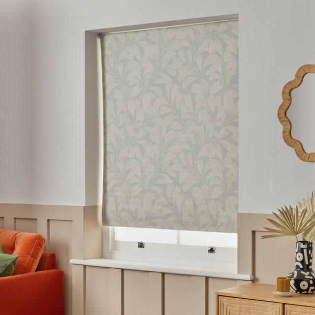 Habitat Linear Leaves Blackout Grey Roller Blind - 90cm - image 1