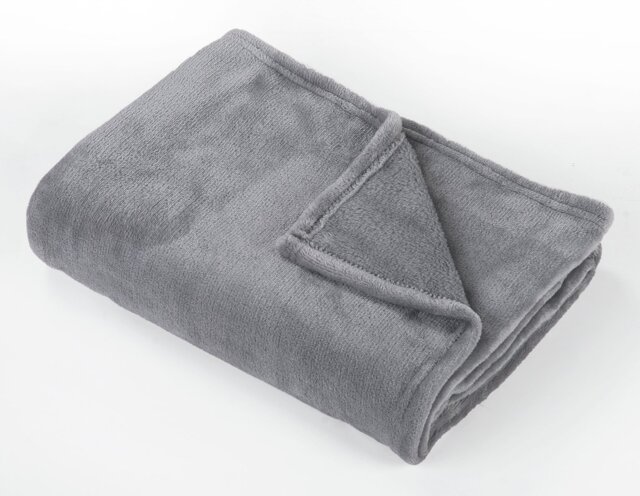 Argos Home Super Soft Fleece Throw - 125x150cm - Flint Grey - image 1