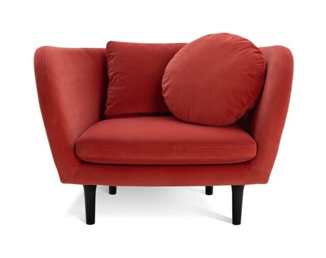 Habitat Arya Velvet Armchair - Orange
