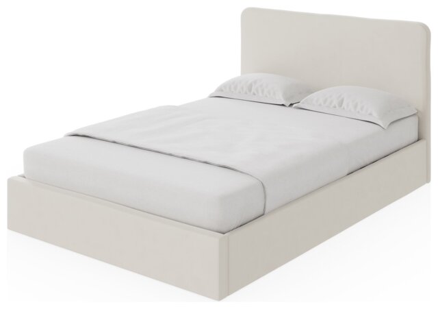 GFW Chiswick Small Double Side Lift Ottoman Bed - Natural - image 1