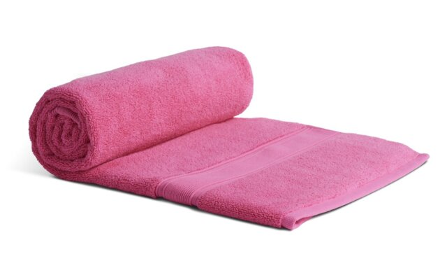 Habitat Supersoft Bath Towel - Raspberry - image 1