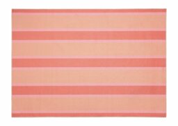 Origin Washable Stripe Pink Short Pile Rug - 80x150cm - thumbnail 2