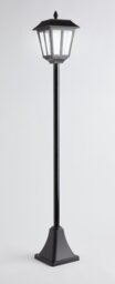 Argos Home Metro Solar Lamp Post - Black - thumbnail 2