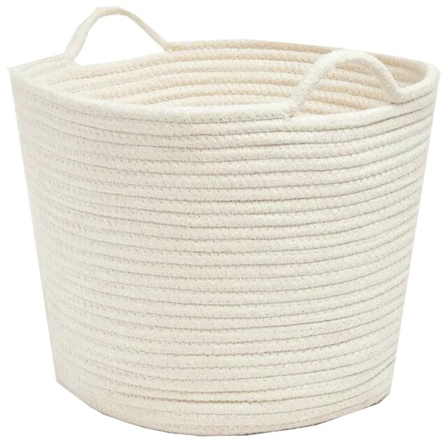 Great Little Trading Company Woven Rope Storage Basket-Ivory - image 1