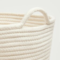 Great Little Trading Company Woven Rope Storage Basket-Ivory - thumbnail 2