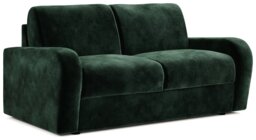 Jay-Be Deco Velvet 2 Seater Sofa Bed - Dark Green - thumbnail 1