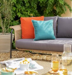 Garden by Sainsbury's Blue Scatter Cushion - Pack of 2 - thumbnail 1