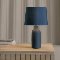 Argos Home Rica Ceramic Table Lamp - Ink Blue - thumbnail 2