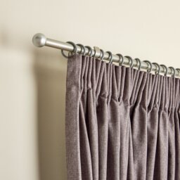 Argos Home Silver Extendable Curtain Pole - 110cm - 200cm - thumbnail 2