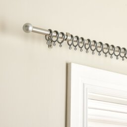 Argos Home Silver Extendable Curtain Pole - 110cm - 200cm