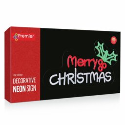 Premier 40cm Merry Christmas Light Neon Sign - thumbnail 2