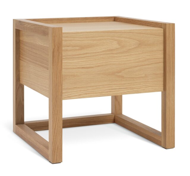 Habitat 60 Hana 1 Drawer Bedside Table - Oak - image 1