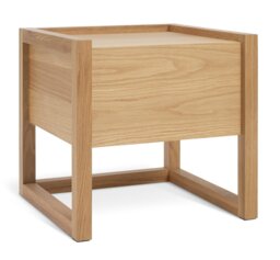 Habitat 60 Hana 1 Drawer Bedside Table - Oak - thumbnail 1