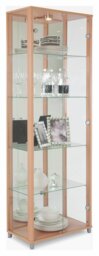 Argos Home 2 Door Glass Display Cabinet - Beech Effect - thumbnail 2