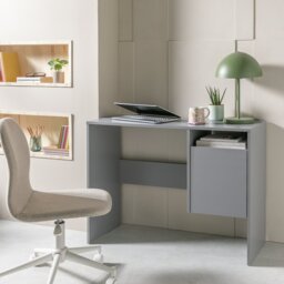 Argos Home Lawson Office Desk - Grey - thumbnail 2