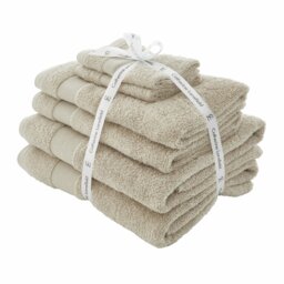 Catherine Lansfield Anti Bac Towel Bale - Natural - thumbnail 1