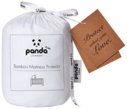 Panda Kids Bamboo Waterproof Mattress Protector - Cot Bed - thumbnail 1