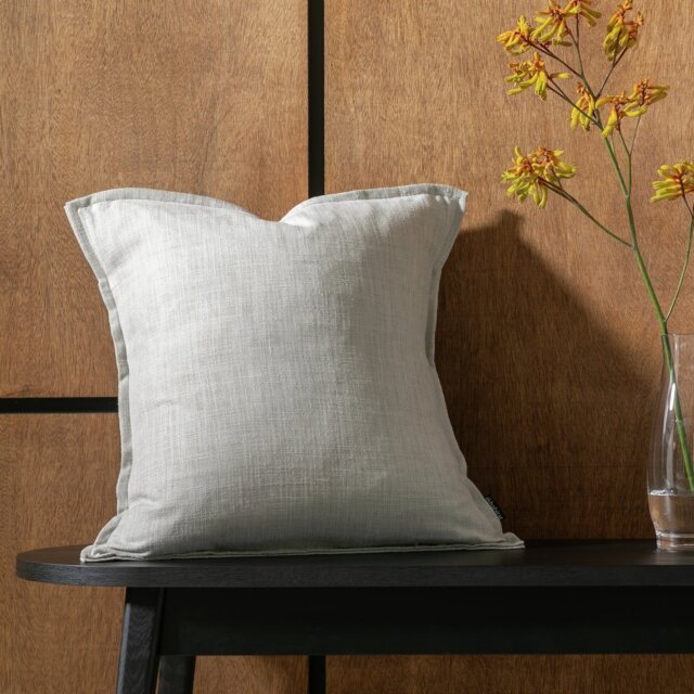 Habitat Linen Look Cushion - Dove Grey - 50x50cm - image 1