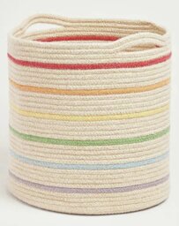 Great Little Trading Company Rope Storage Basket - Rainbow
