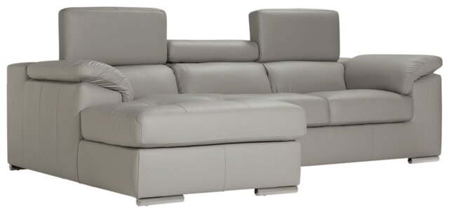 Argos Home Valencia Left Hand Corner Chaise Sofa - Grey - image 1