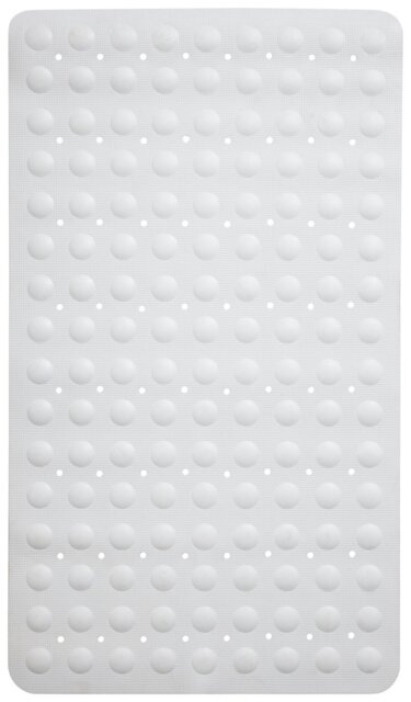 Argos Home Rubber Shower Bath Mat - White - image 1