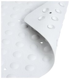 Argos Home Rubber Shower Bath Mat - White - thumbnail 2