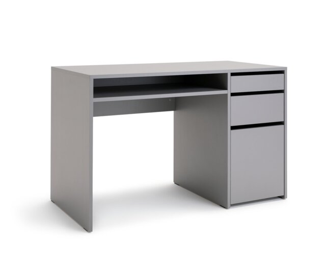 Argos Home Pepper 2 Drawer Pedestal Office Desk - Grey - image 1