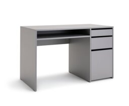 Argos Home Pepper 2 Drawer Pedestal Office Desk - Grey - thumbnail 1