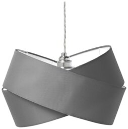 Argos Home Grey Ribbon Twist Easy Fit Lampshade - 31cm - thumbnail 2