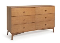 Habitat Kirk Oak 6 Drawer Chest - Natural - thumbnail 1