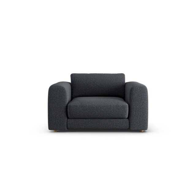 Habitat Ayr Fabric Cuddle Chair - Charcoal - image 1
