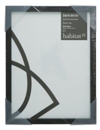 Habitat Black Dark Birch Wooden Picture Frame - 30x40cm - thumbnail 1