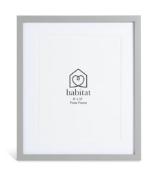 Habitat Grey Wooden 3 Pack Picture Frames - Mixed Sizes
