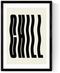 East End Prints Chill Black Frame Art Print - A3 - thumbnail 2