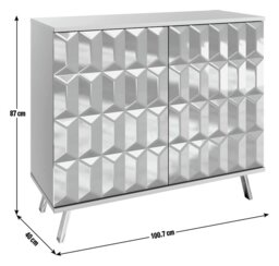 Frank Olsen Elevate 2 Door Sideboard - Grey - thumbnail 2