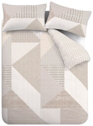 Catherine Lansfield Larsson Geo Neutral Bedding Set - Single - thumbnail 2