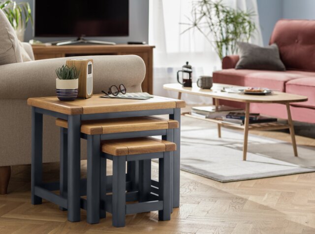 Argos Home Nest Of Table - Grey - image 1