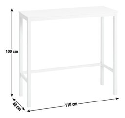 Argos Home Toby 2 Seater Bar Table - White - thumbnail 2