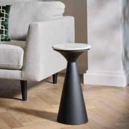 Habitat Kanan Side Table - Black & White - thumbnail 1
