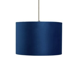 Habitat Blue Velvet Easy Fit Lampshade - 30cm - thumbnail 2